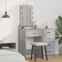vidaXL with LED Lights 50x41x140 cm Dressing Table