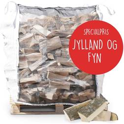 Dansk Brænde Ovntørret Bøg I Bigbag 1,0 m3