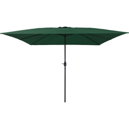 vidaXL Firkantet Hav Parasol 295x245 cm Grøn