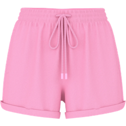 PINK Ivy Fleece Rolled Hem Shorts - Pink Lollipop