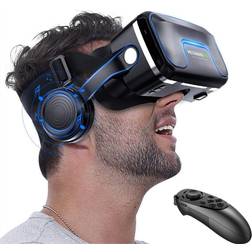 Shinecon Virtual Reality Headset Med Kontroll Och Hörlurar