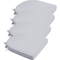 Nordstrand Home Siddehyndepakke til Havestol 4 Stk 48x49 cm Grå Stolehynde Grå