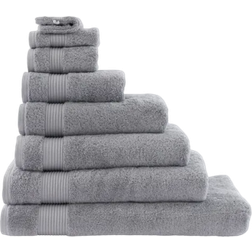 Dunelm Egyptian Cotton Bath Towel Silver (150x90cm)