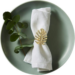Dunelm of 2 Tropics Leaf Napkin Ring 5cm 2pcs