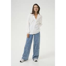 Kaffe Sanni Frill Detail V-Neck Top