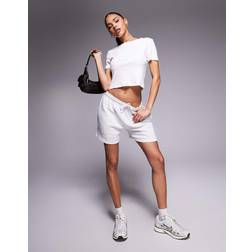 MissyEmpire Gråmelerede Sweat Shorts Med Løbesnor Taljen - Kun
