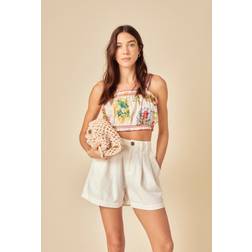 Nobody's Child White Denim Ava Shorts