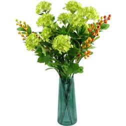 Leaf Artificial Green Vase 28cm