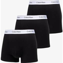 Calvin Klein Icon Cotton Stretch 3 Pack Trunks - Black