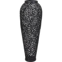 Hill Interiors Cast Lattice Black Vase 90cm