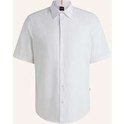Boss Orange Mens Rash Short Sleeve Shirt - White