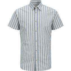Jack & Jones Jjjoshua Oxford Stripe Shirt Blue