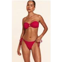 PrettyLittleThing Textured Bandeau Bikini Top - 10