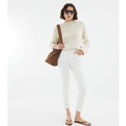 River Island High Rise Mom Jeans - White