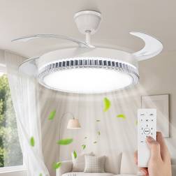 ExtraStar Integrated LED Wavy Ceiling Fan Light