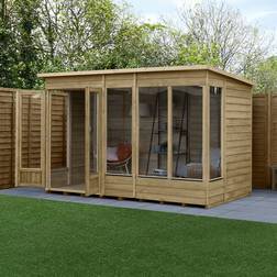 Forest Garden Forest Oakley Overlap Pent Summerhouse 10 x 6 ft (Building Area )