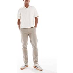 River Island Slim Leg Chinos - Beige
