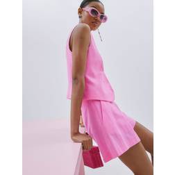 River Island Structured Belted Shorts - Pink