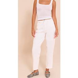 PrettyLittleThing High Waist Mom Style Jeans - White