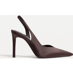 Stradivarius Brune Og Høje Hæle Satin