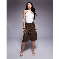 River Island Tailored Bermuda Short - Brown