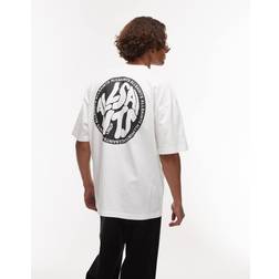 AllSaints Distortion T-Shirt Ashen - White