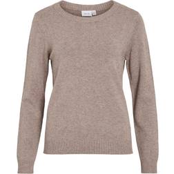 Vila Round Neck Knitted Pullover