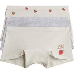 H&M Boxer Briefs 3-pack - Light Beige/Strawberries (0719579074)