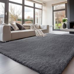 Sour Lemon Living Room Anti Slip Grey 160x230cm