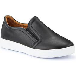Pavers Wide-Fit Ladies' Slip-On Shoes - Black