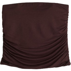 H&M Draped Tube Top - Dark Brown