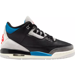Nike Air Jordan 3 Retro Rare Air GS - Black/Neutral Grey/Military Blue/Chile Red