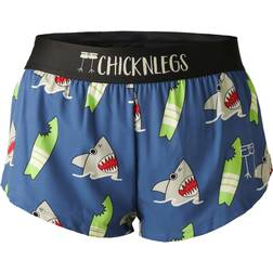 Chicknlegs Women's Split Shorts 1.5" - Blue Sharks