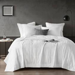 Sharper Image Cooling Touch Down Alternative Blanket 90.0 H x 90.0 W in Blankets White (228.6x228.6cm)