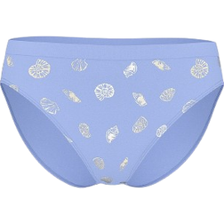 Victoria's Secret Seamless High-Leg Brief Panty - Blue Cameo Seashells