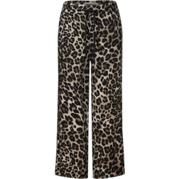 Street One Patterned Wide Leg Trousers - Black