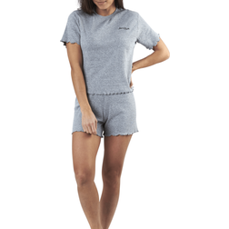Sara Rib Pyjama Set - Grey