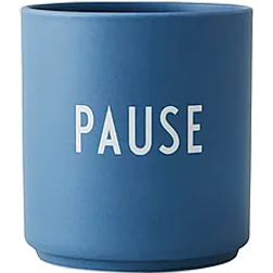 Design Letters Favorite Pause Blue Mug 25cl