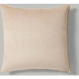 Dunelm Recycled Velour Square Cushion Cover Natural (55x55cm)
