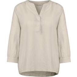 Street One Bluse Damen Leinen - Beige