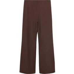 Mango Straight-Fit Suit Trousers - Brown