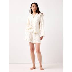 Lindex Pyjamashorts Seersucker - Gul