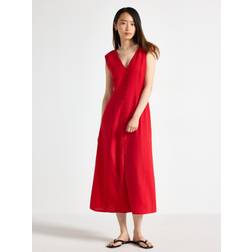 Lindex Midi Dress In Linen Blend