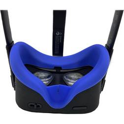 Qurk Sweat-resistant lightweight and washable silicone eye pads for oculus quest vr headset Blue