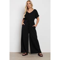 Yours Wide Leg Jumpsuit - Black