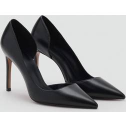 Mango Asymmetrical Heeled Shoes - Black