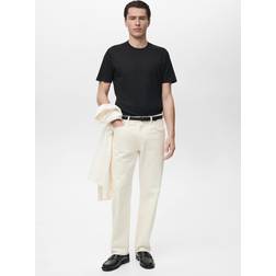 Mango Slim-Fit T-Shirt - Black