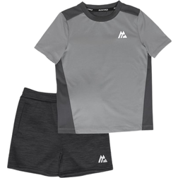 Montirex Infant Pace T-shirt Short Set - Platinum Grey/Jet Grey/Black Marl