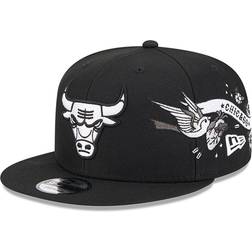New Era Chicago Bulls City Art Black 9FIFTY Snapback Cap