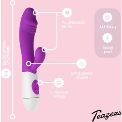 Teazers Realistic Rabbit Vibrator Purple